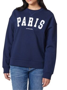 SCOTCH & SODA Navy 'PARIS' Crewneck Sweatshirt